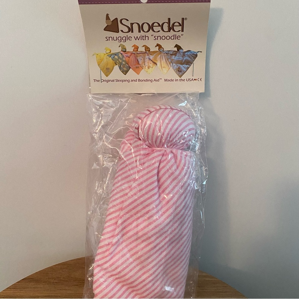 Snoedel Pink Stripe NICU Newborn Baby Sleeping & Bonding Aid NEW In Package